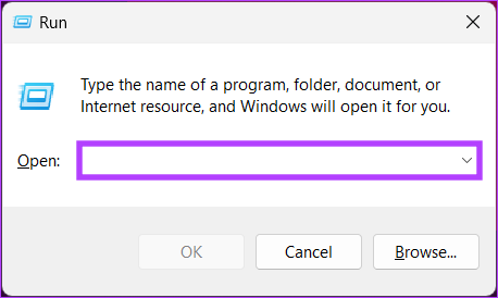 کلید Windows + R را روی صفحه کلید خود فشار دهید
