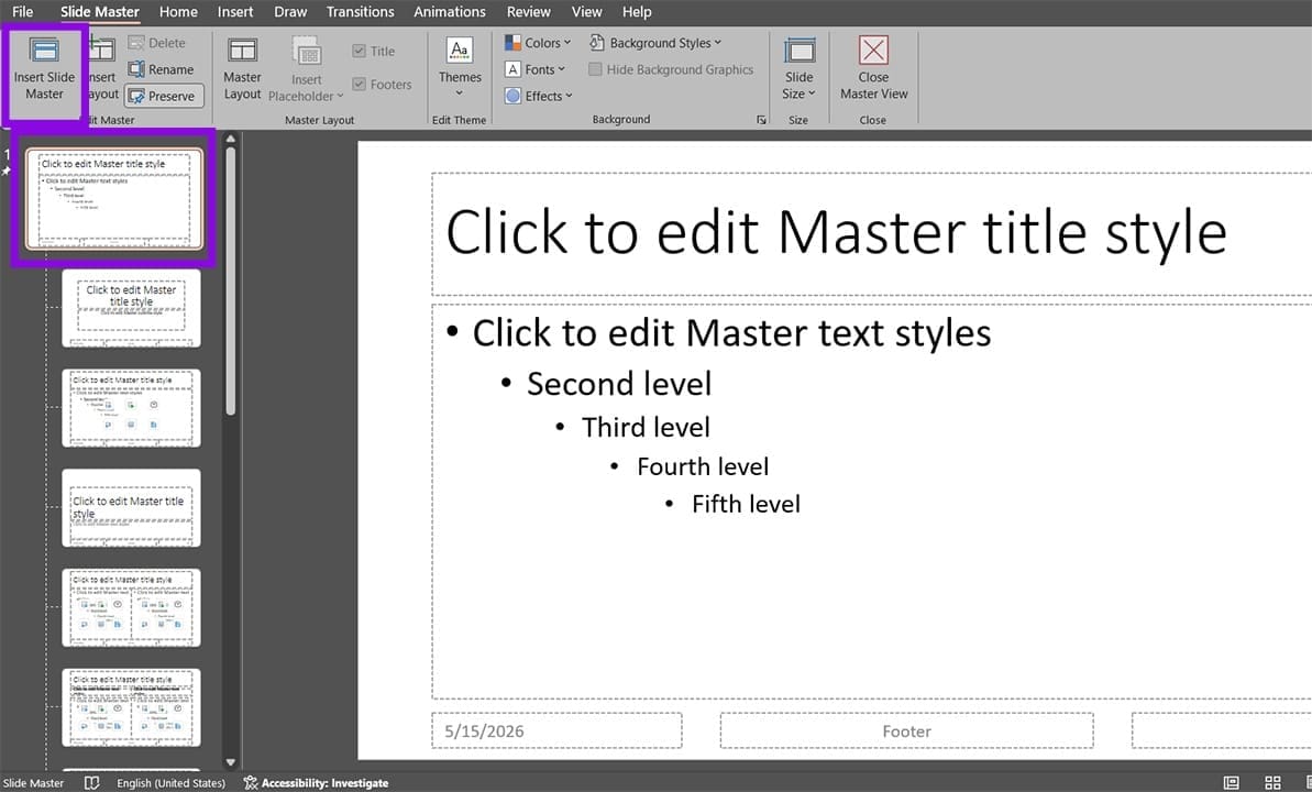 So formatieren Sie alle PowerPoint-Folien auf die gleiche Weise 2