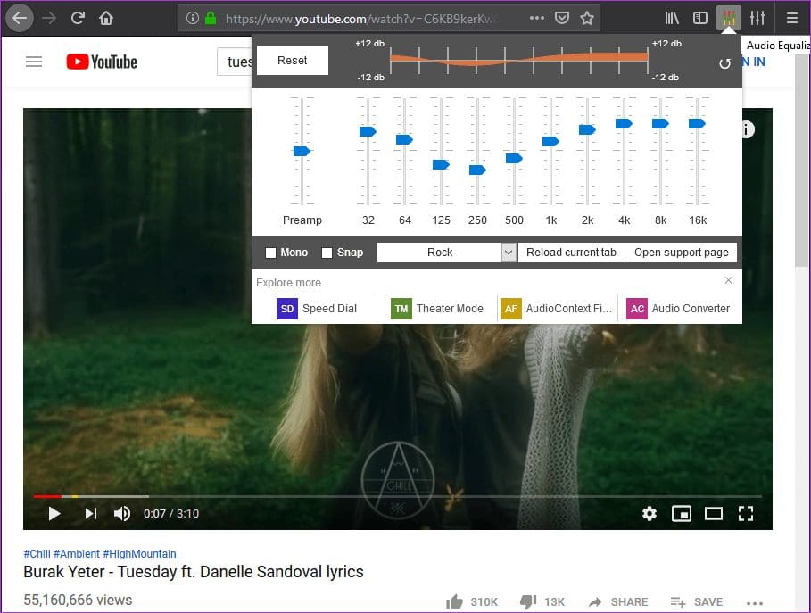 How To Get Equalizer For You Tube On Chrome And Firefox 10