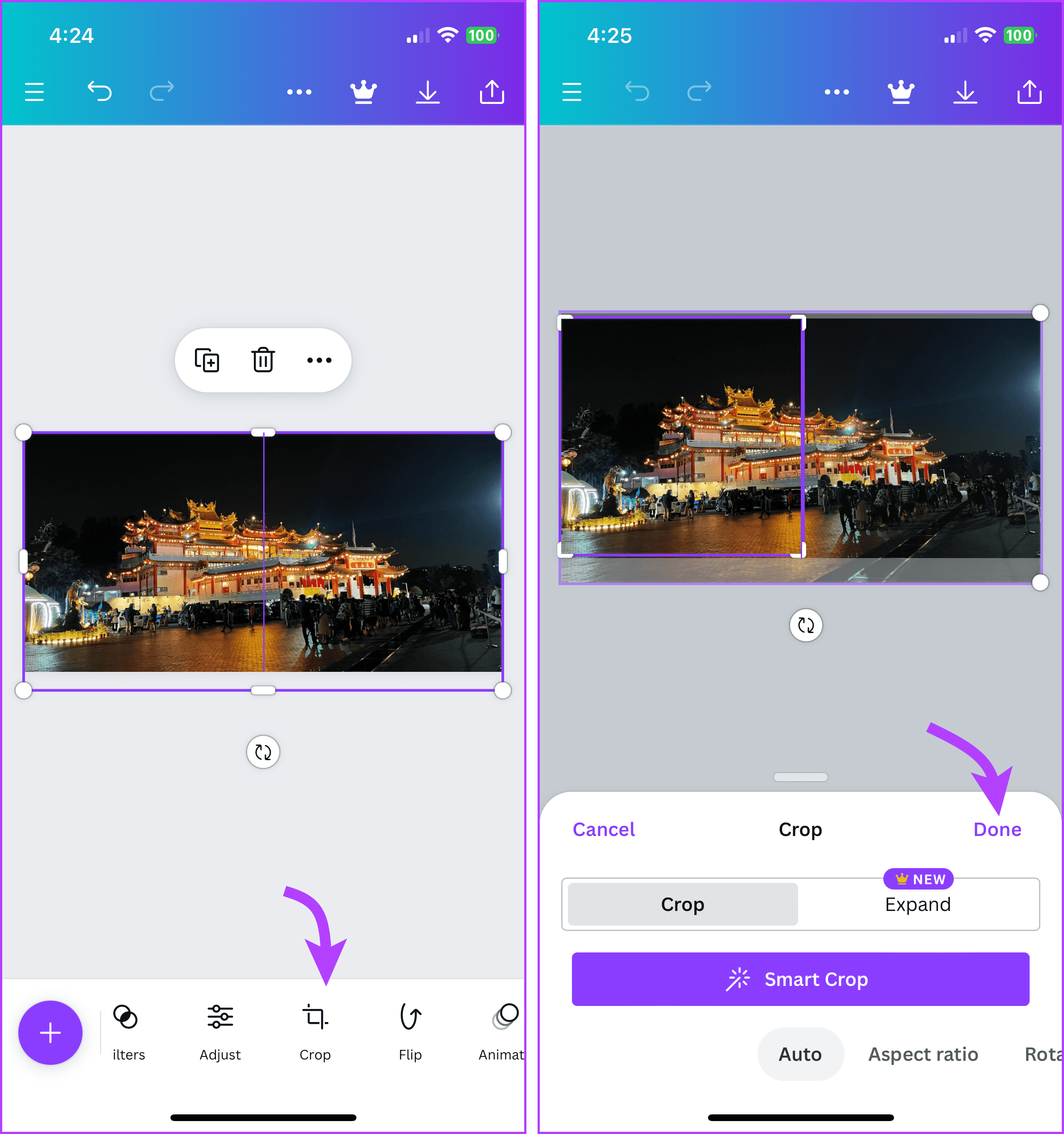 How to Post One Long Image as Two Slides on an Instagram Carousel 4
