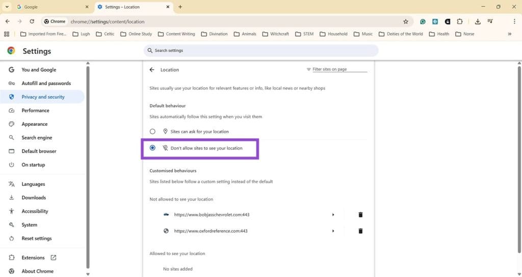 How to Prevent Browsers Asking Current Location 6