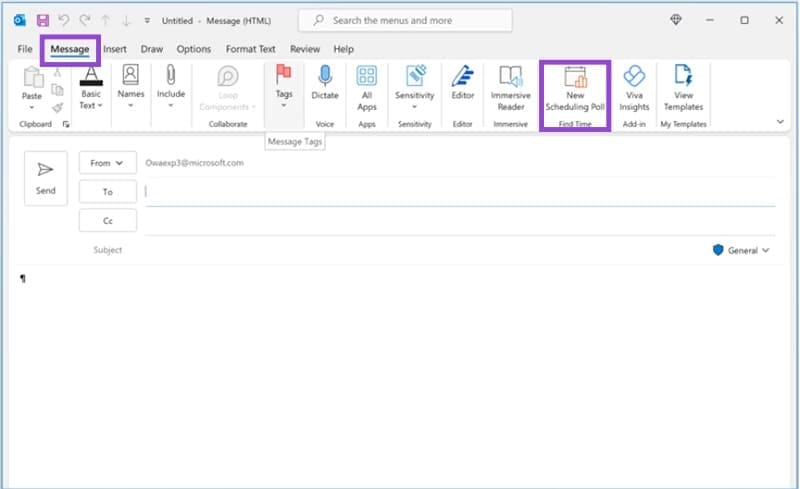 How to Set Up RSVP and Calendar Poll in Outlook 3