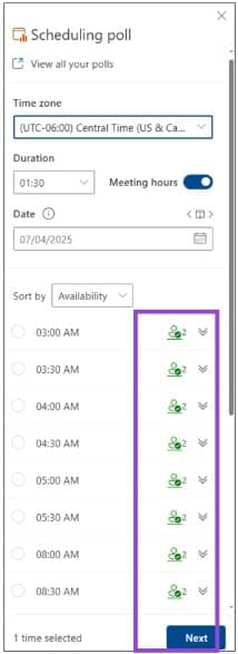 How to Set Up RSVP and Calendar Poll in Outlook 5