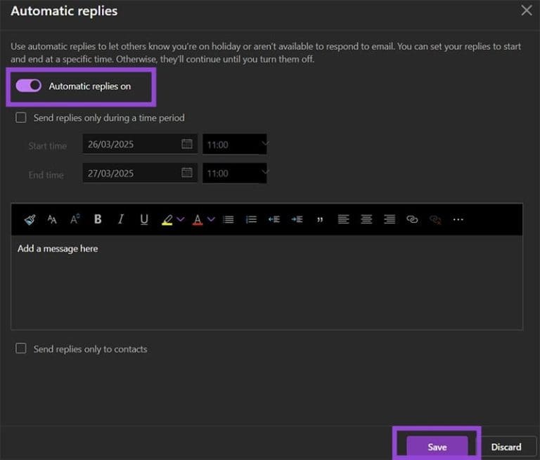 View of How to Set an Out of Office Message in Outlook - Guiding Tech
