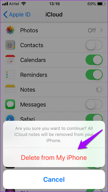How To Stop Sharing I Phone Notes With I Pad And Other Apple Devices 14