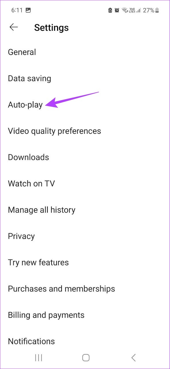 Tap on Auto-play