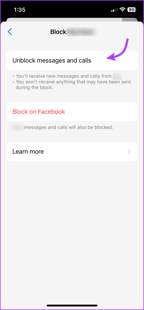 Tap Unblock