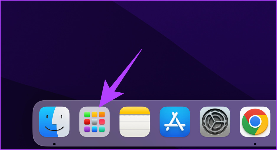 Click on the Launchpad icon