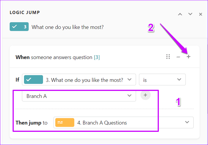 How to Use Logic Jump for Multiple Choice in Typeform 45 2