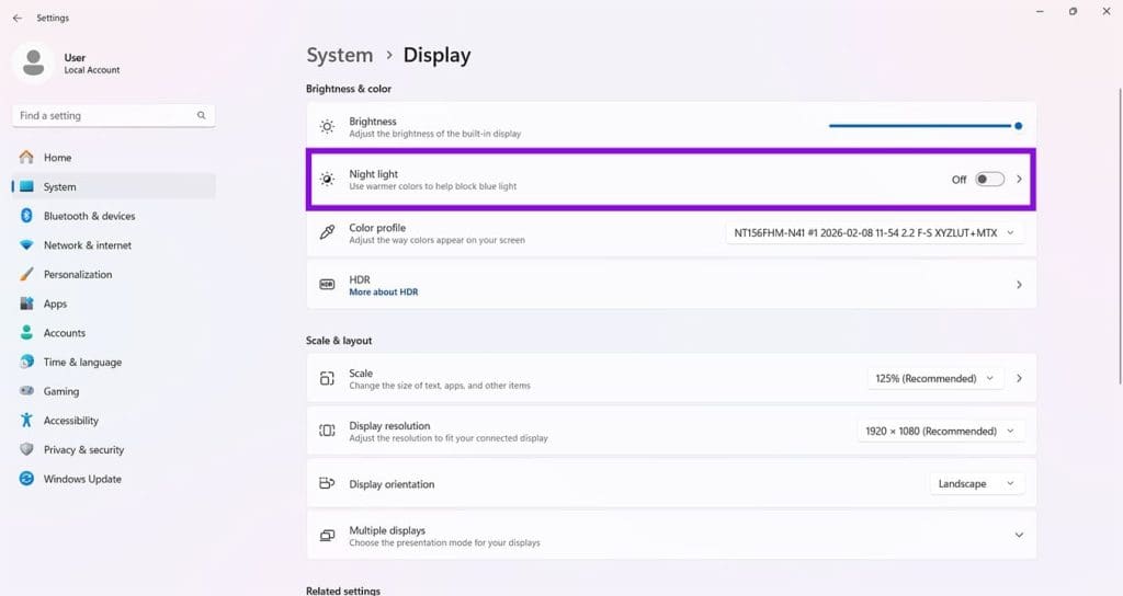 Intensity Screen How to Use New Windows 11 Screen Tint Feature - Guiding Tech