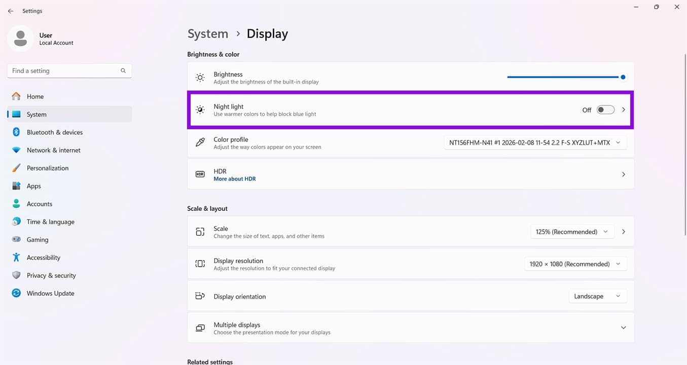 How to Use New Windows 11 Screen Tint Feature 5