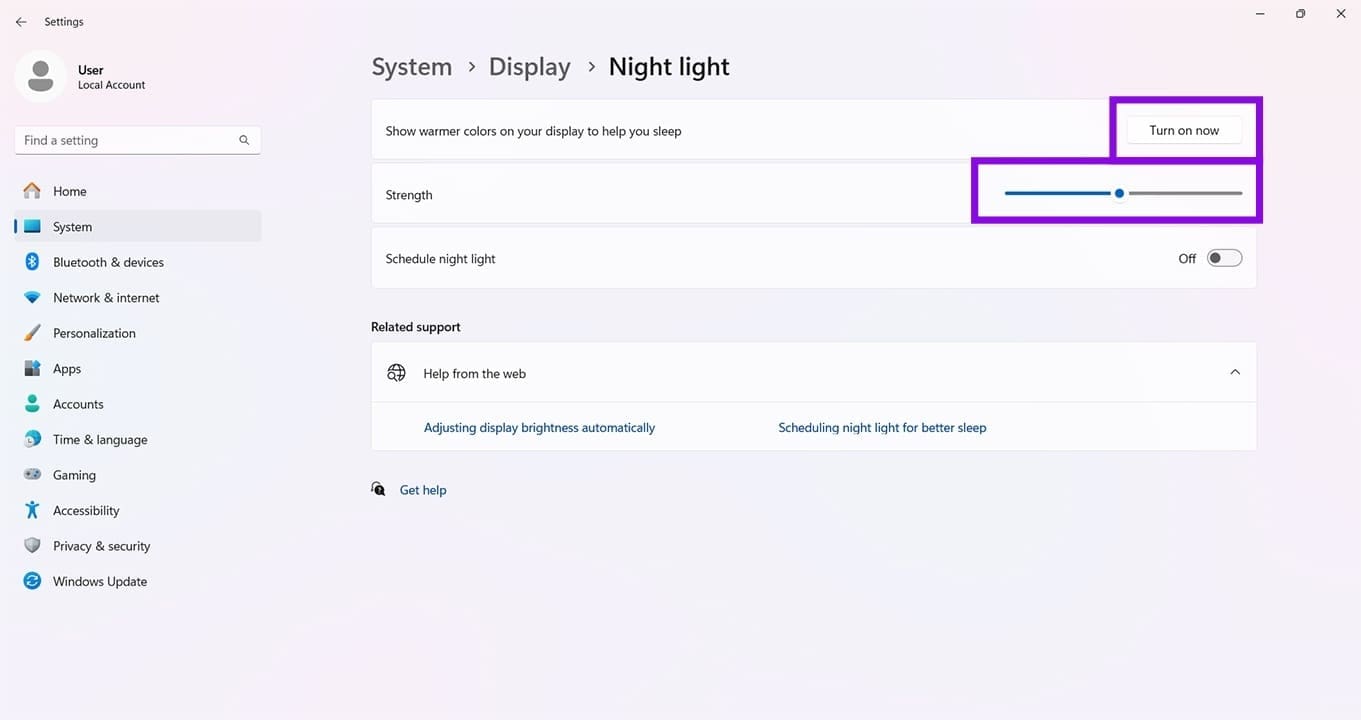 How to Use New Windows 11 Screen Tint Feature 6