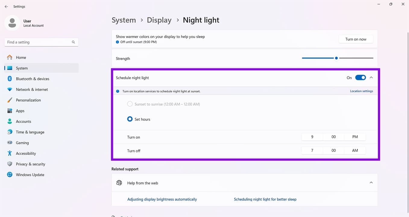 How to Use New Windows 11 Screen Tint Feature 7