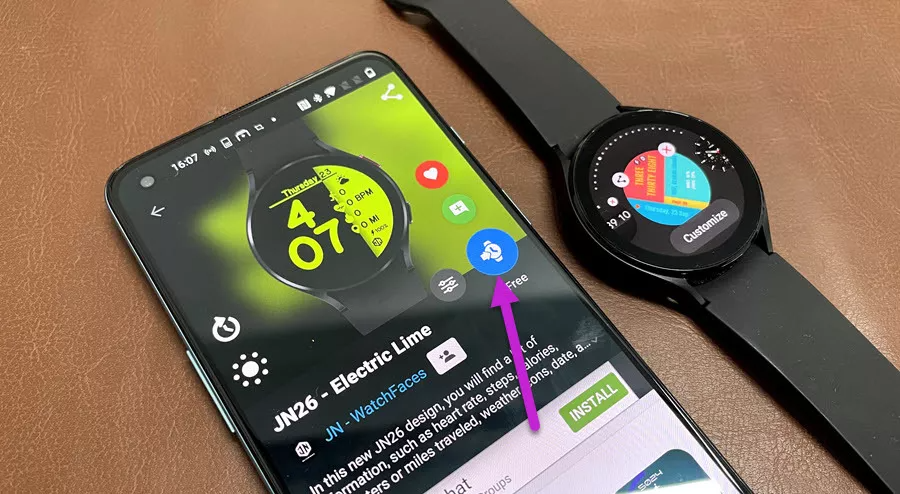 How to add apps to Samsung galaxy Watch 4 Facer