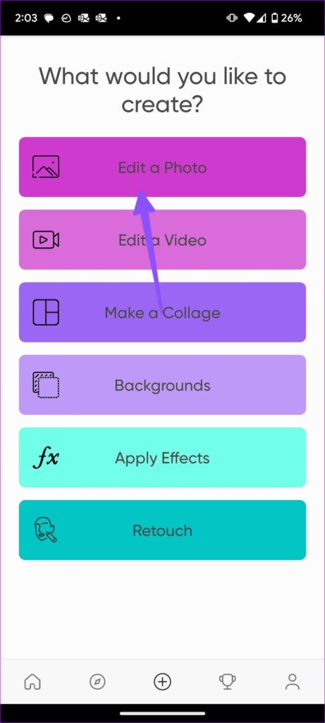 edit a photo on Android