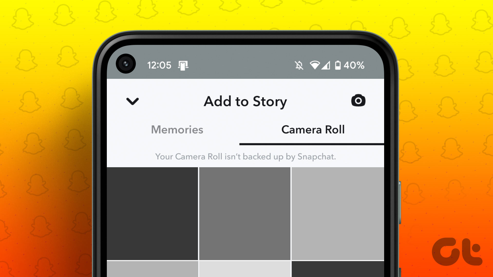 How to Add Camera Roll Photos to Snapchat Story