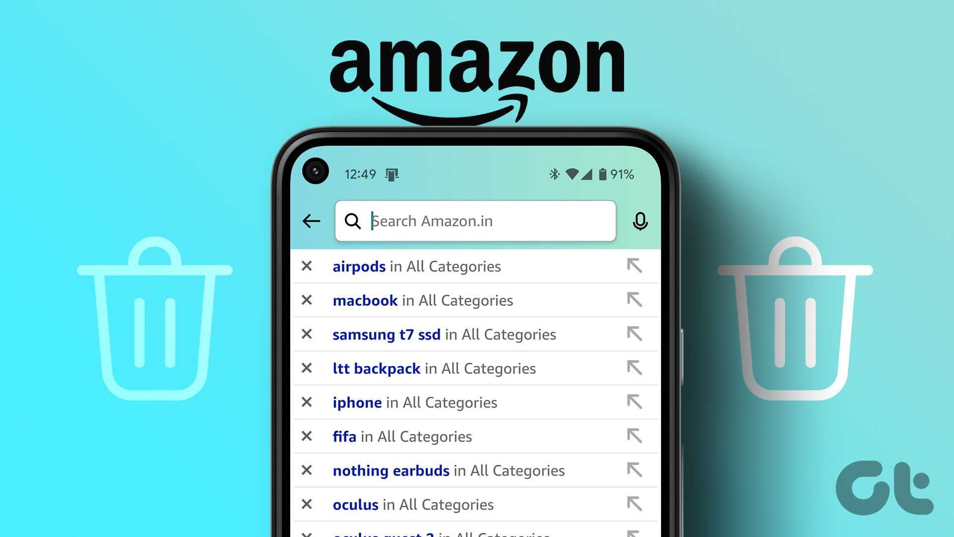 Clear Amazon Search History or Browsing History on Web or Mobile