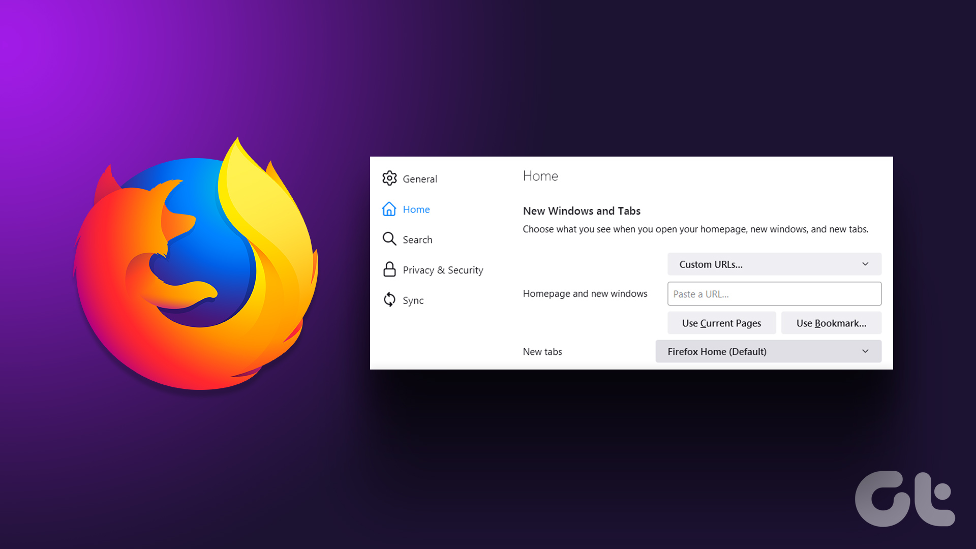 Cómo personalizar la página de inicio de Firefox en la aplicación de escritorio