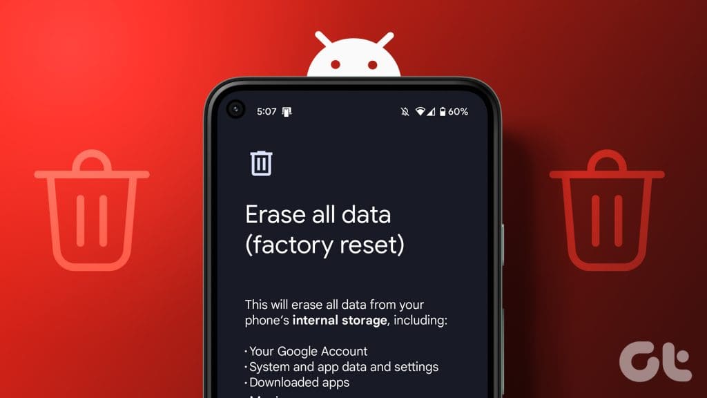 How can you factory reset an Android device?