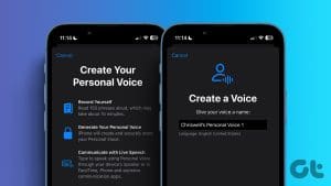 use iPhone's Personal Voice feature