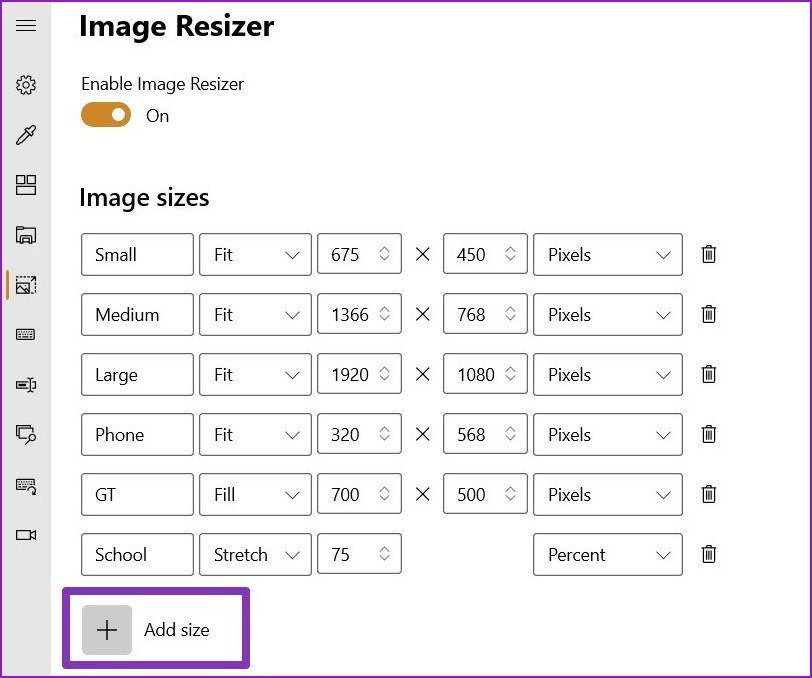 Image Resizer in Power Toys