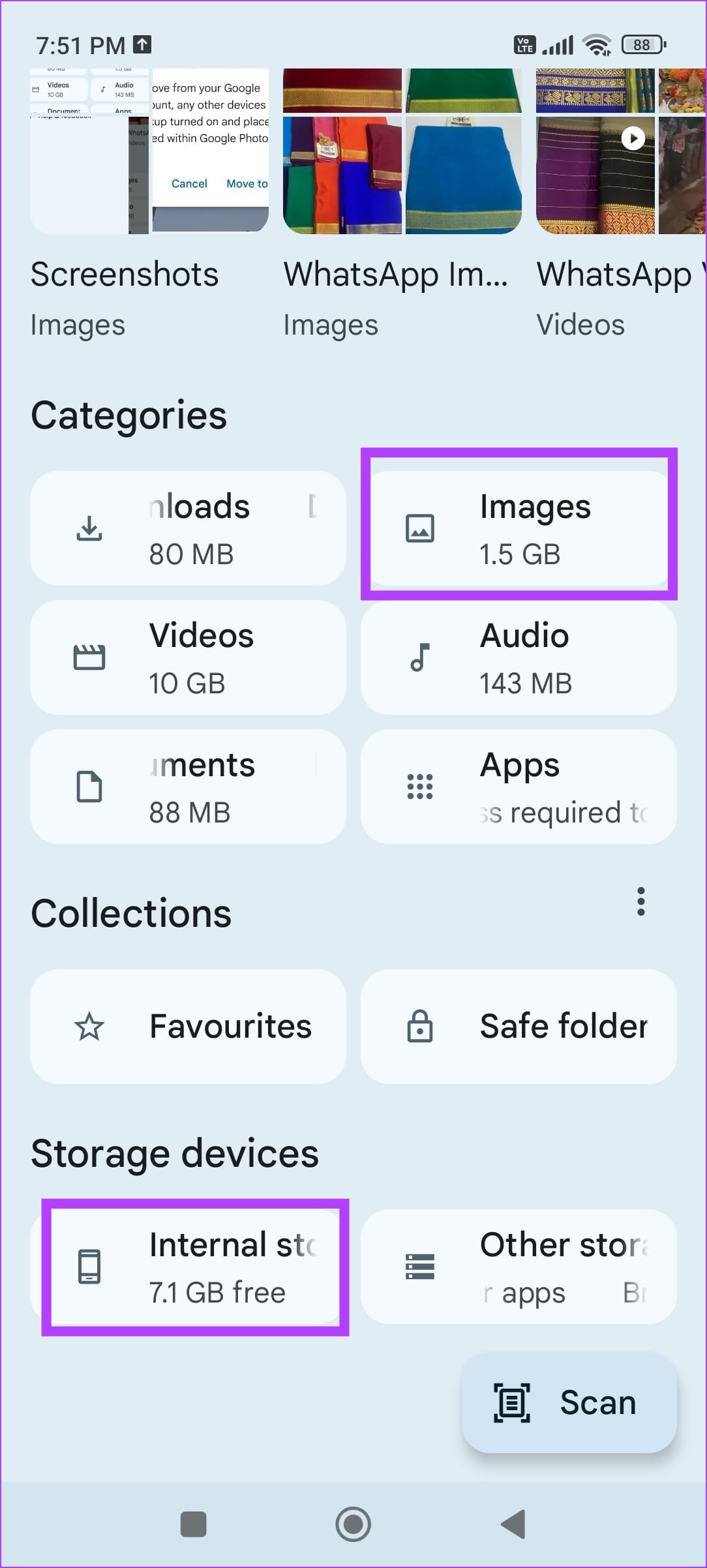 Images on File Manager