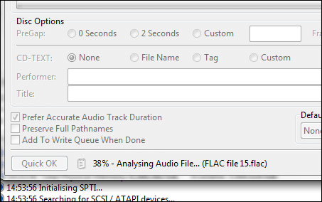 Img Burn Audio Cd Analysing Files