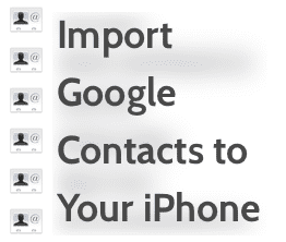 Import Contact To I Phone