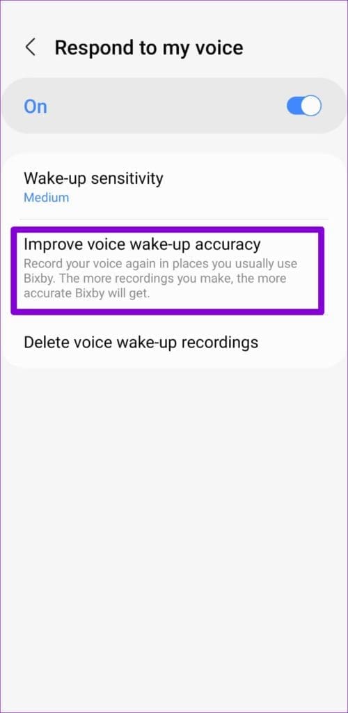 Improve Bixby Voice Wake Up Accuracy