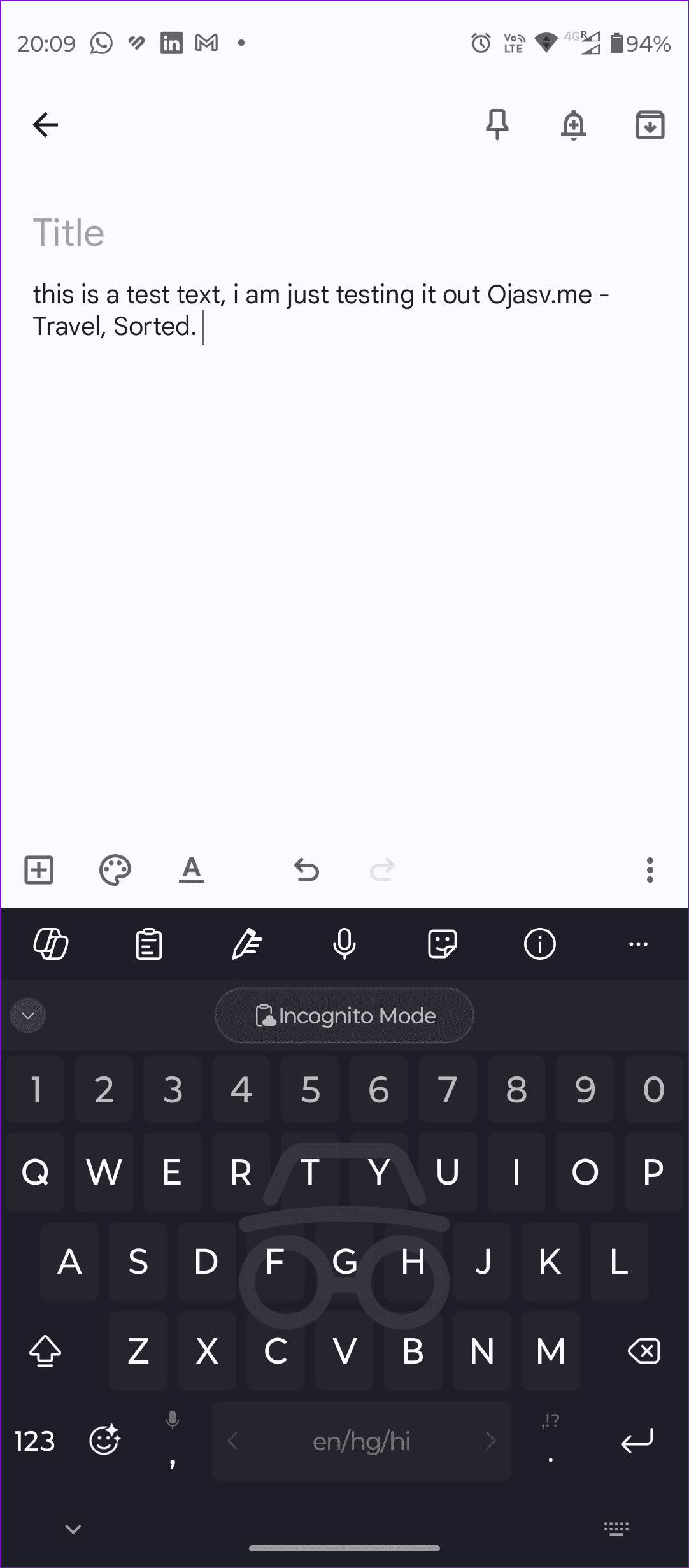 Incognito Mode In Swiftkey Keyboard