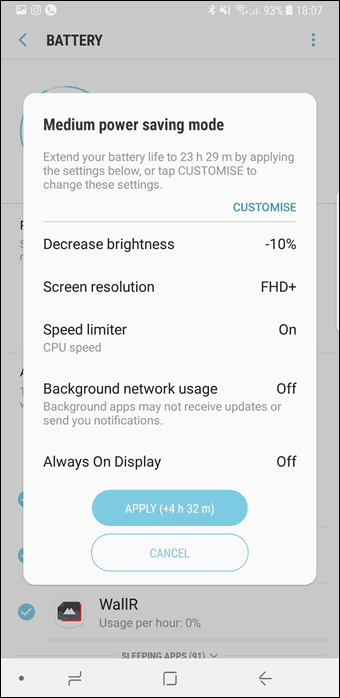 Increase Battery Life Samsung Galaxy Note8 6