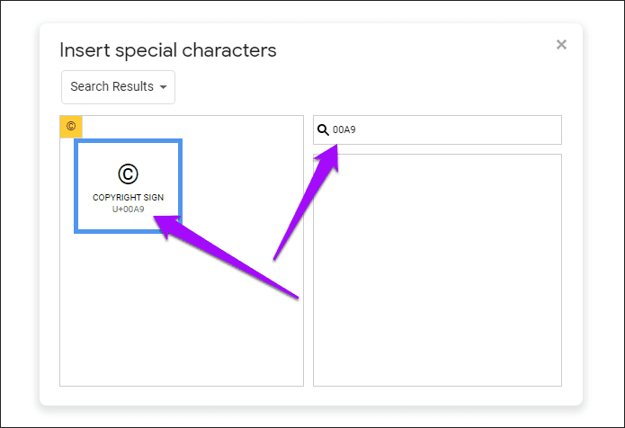 Insert Special Characters Google Docs 3