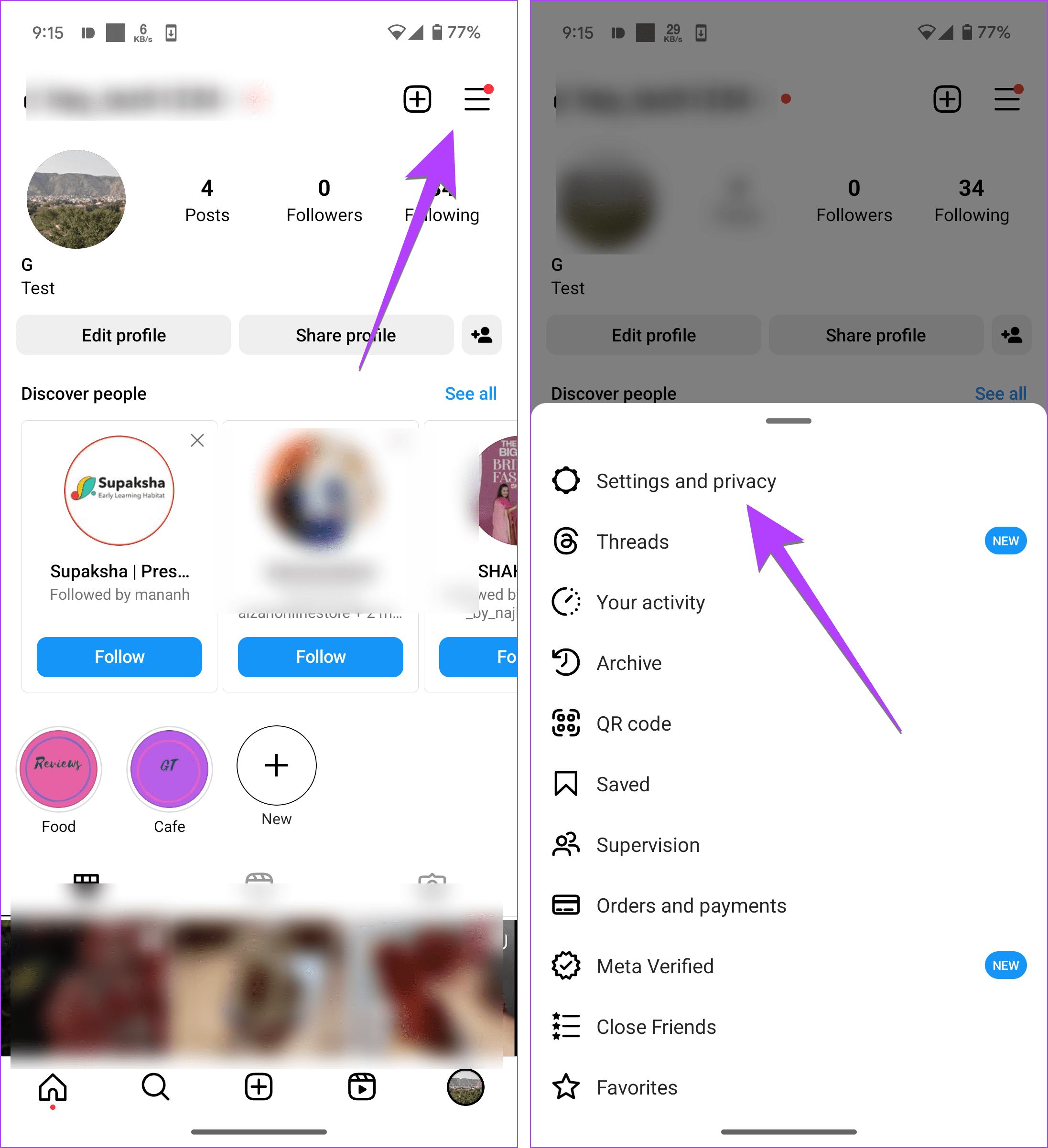Instagram settings app