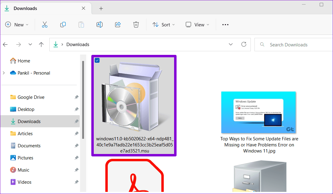 Install Windows Update Manually