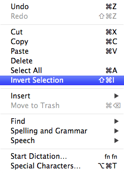 Invert Selection