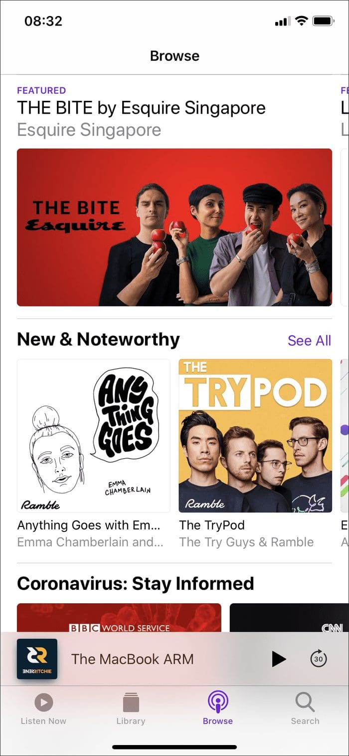 Iphone Apple Podcasts Vs Google Podcasts 3