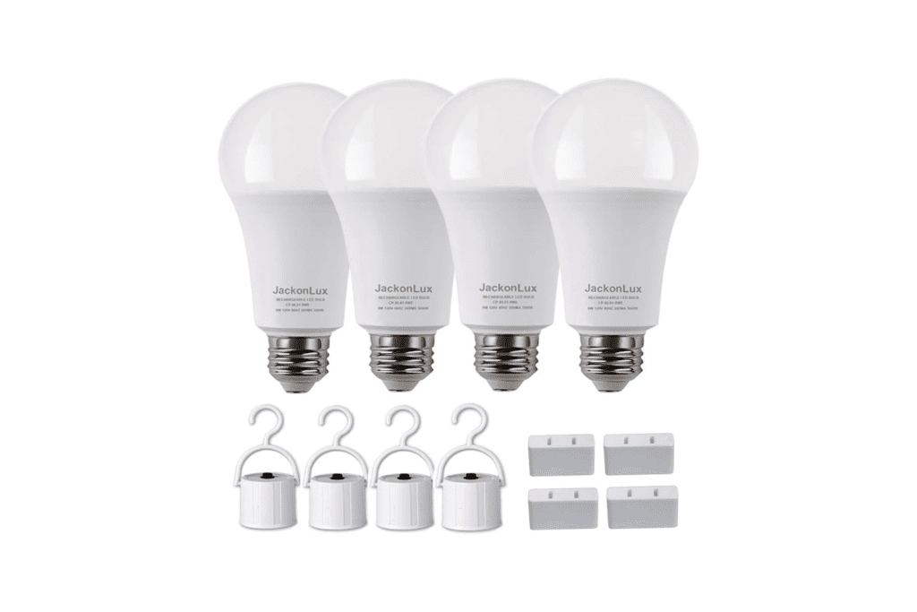 JackonLux Rechargeable Emergency Light Bulb Best Rechargeable Light Bulbs for Emergency You Can Buy