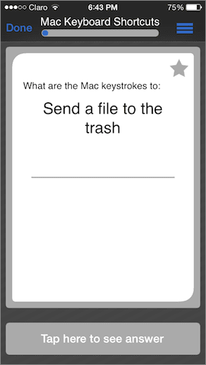 Keyboard App Flashcard