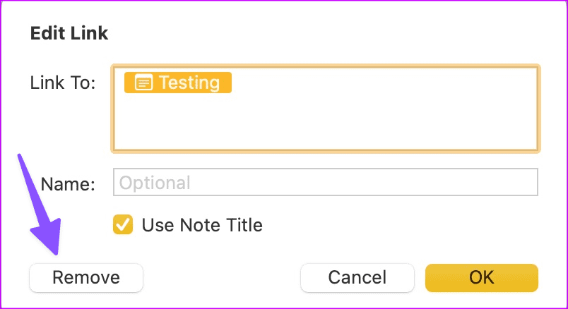 Link Related Notes in Apple Notes 5