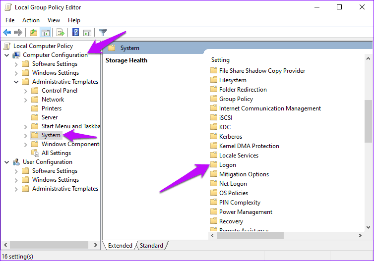 Local Group Policy Editor Computer Configuration