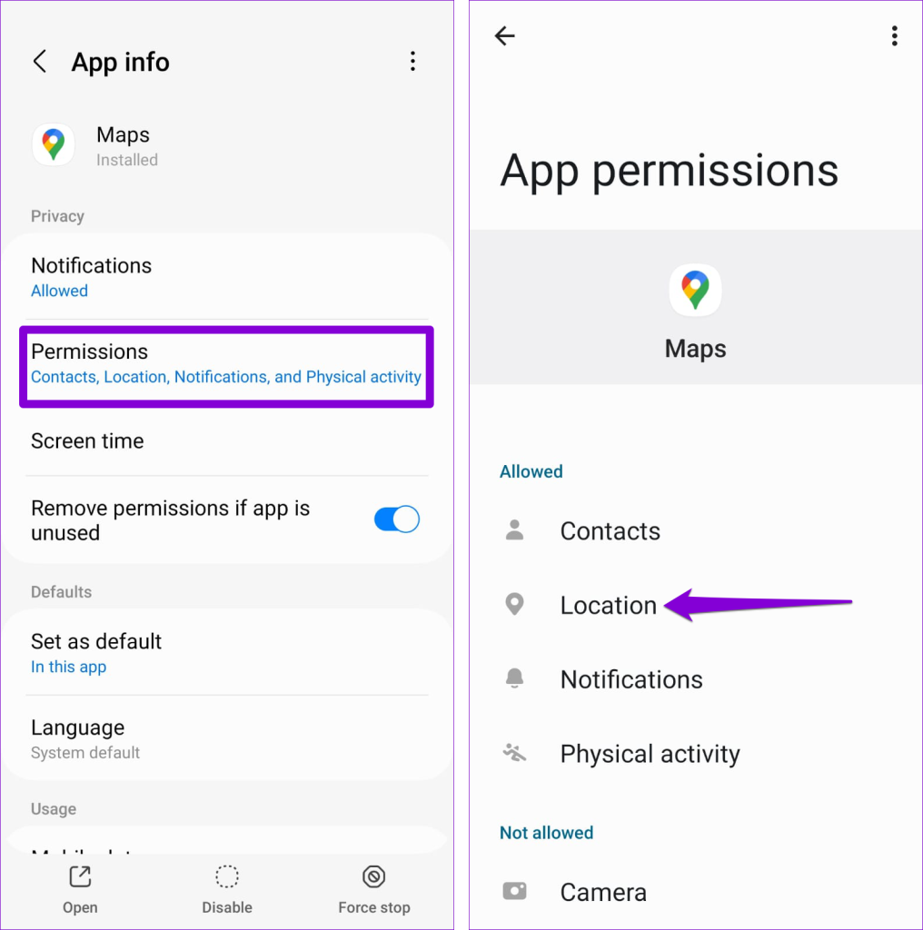 Location Permission for Google Maps on Android