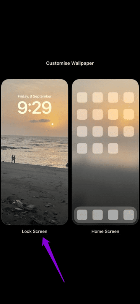 Lock Screen Wallpaper on iPhone