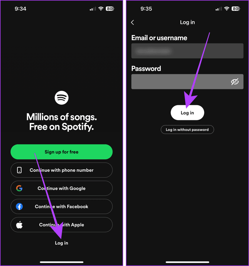 Log In Spotify Mobile