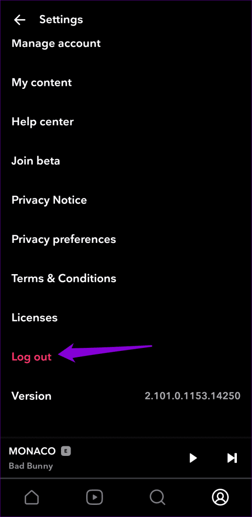 Log Out of Tidal App on Phone
