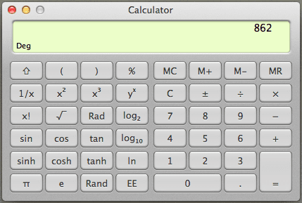 Mac Calculator Scientific