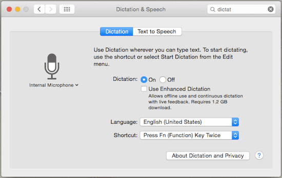 Mac Dictation Enabled