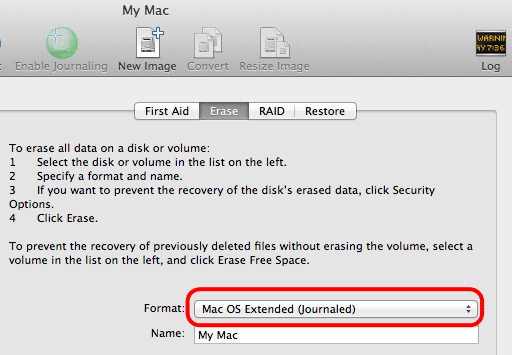 Mac Disk Format Copy