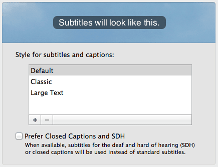 Mac Subtitles Examples
