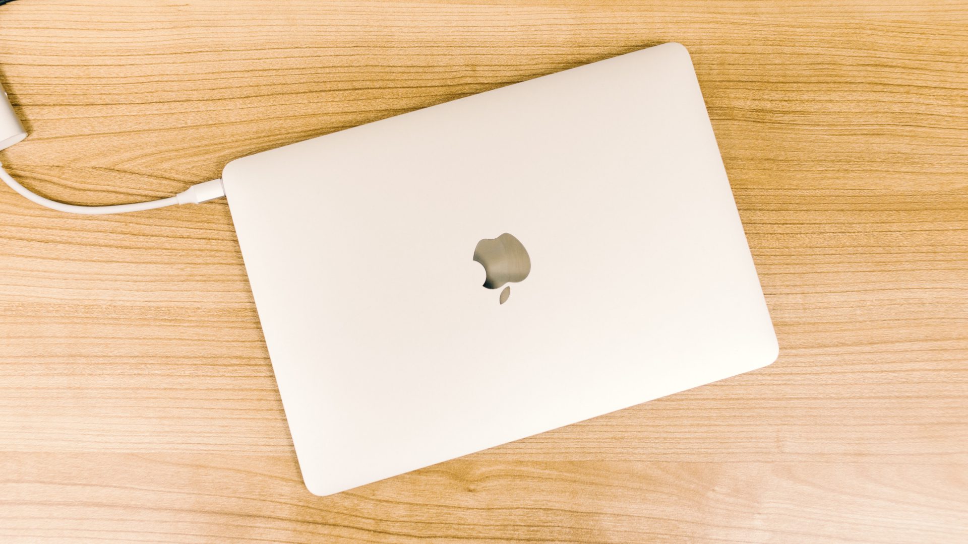 MacBook with closed lid