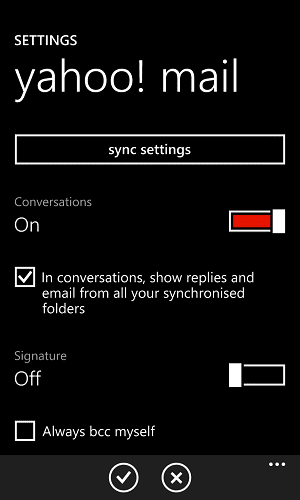 Mail Account Sync Settings